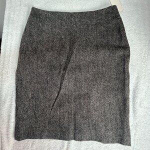 Cabi Womens Heather Gray Wool Blend Pencil Skirt Size 8 Lined Style# 245 New